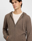 Timber 100% Cashmere Hoodie Zip Up
