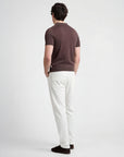 Extra Fine Merino Wool Short Sleeve Johnny Collar Polo