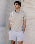 Shaun Stretch Linen Polo