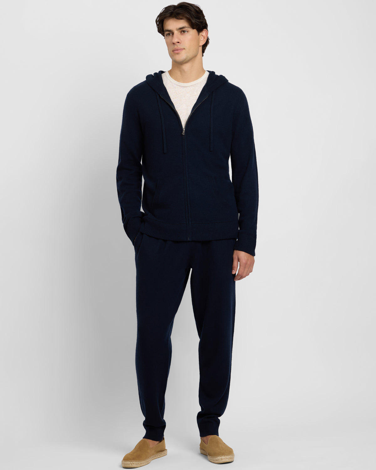 Midnight 100% Cashmere Knit Jogger