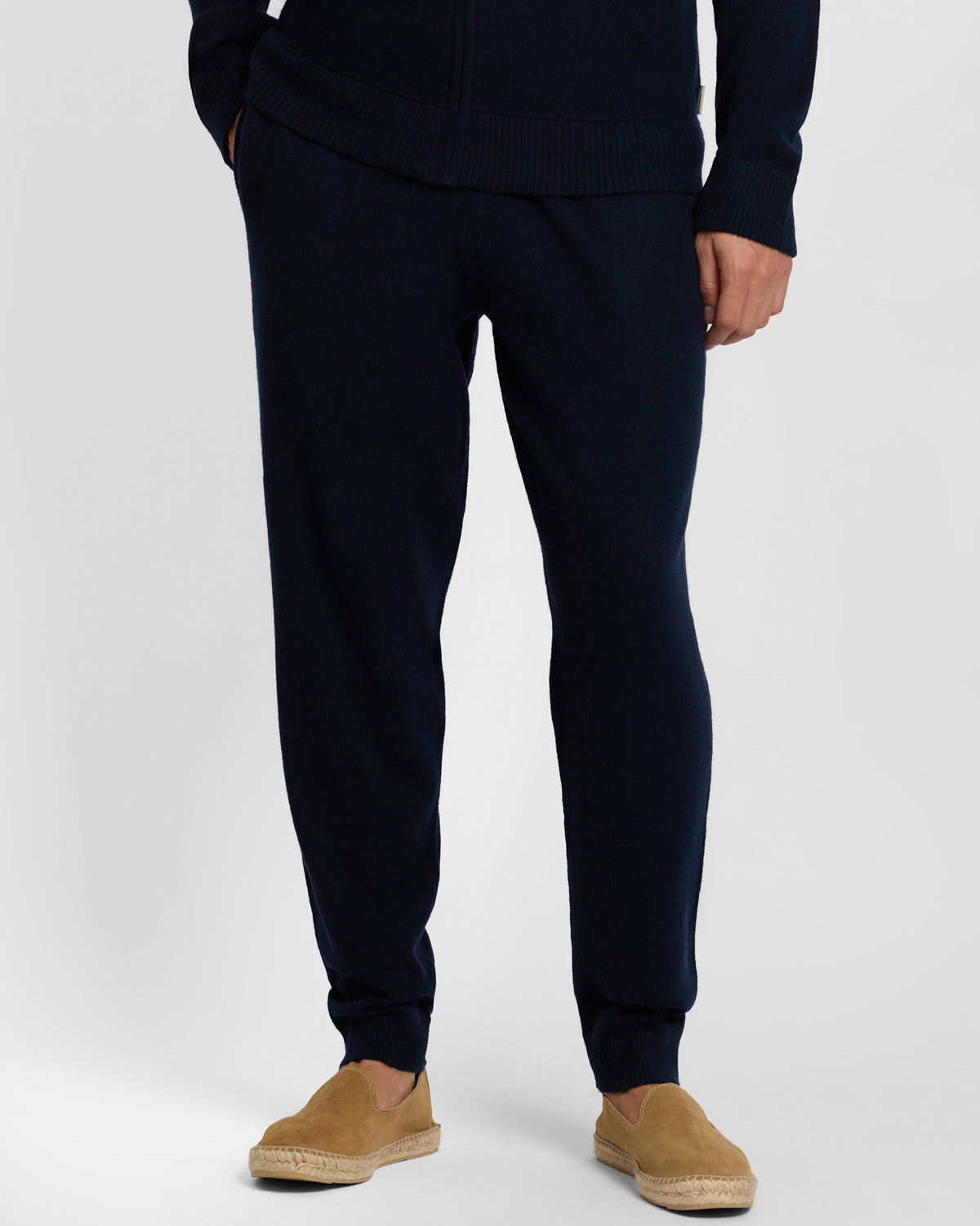 Midnight 100% Cashmere Knit Jogger