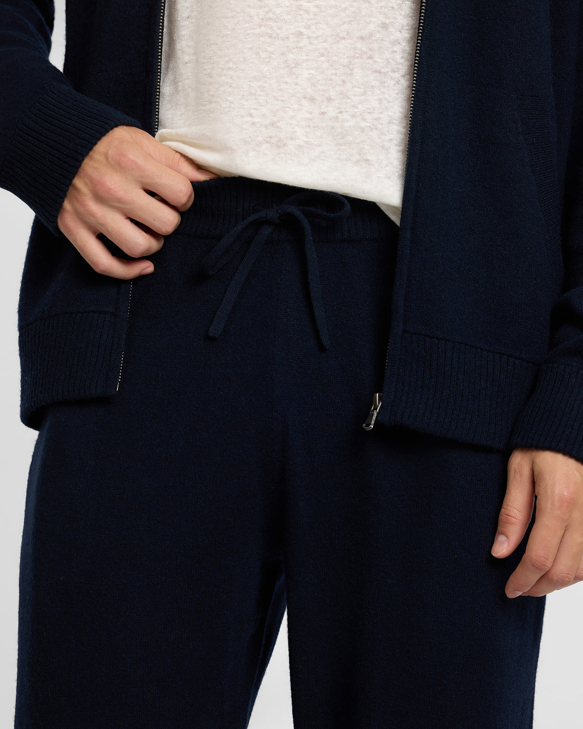 Midnight 100% Cashmere Knit Jogger