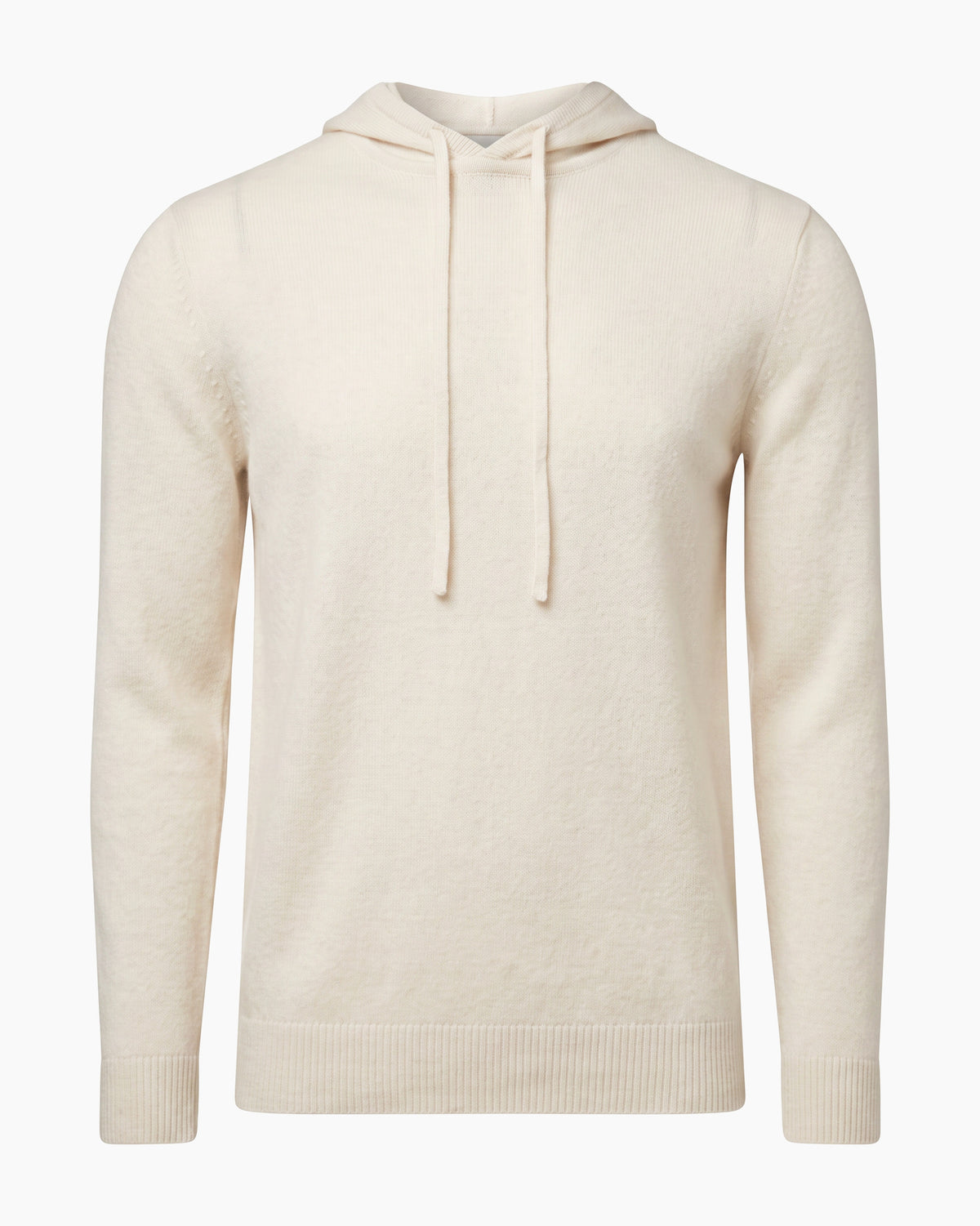Egret 100% Cashmere Hooded Pullover