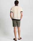 Linen Short Sleeve Button Up Sweater