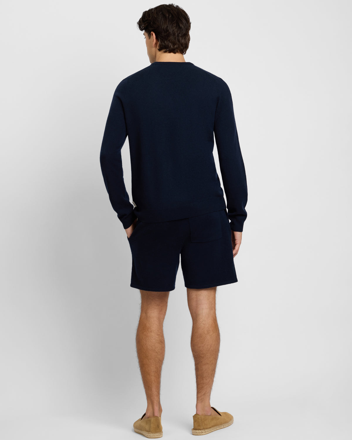 Midnight 100% Cashmere Crewneck
