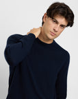 Midnight 100% Cashmere Crewneck
