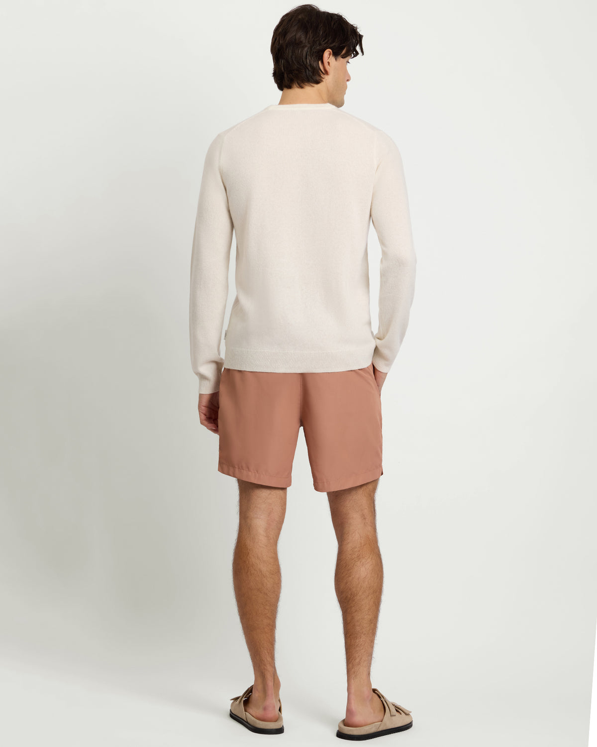 Egret 100% Cashmere Crewneck