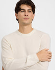 Egret 100% Cashmere Crewneck