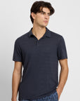 Stretch Linen Jersey Short Sleeve Polo
