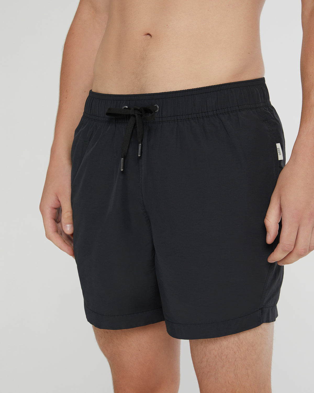 Black Charles 5" Swim Trunk