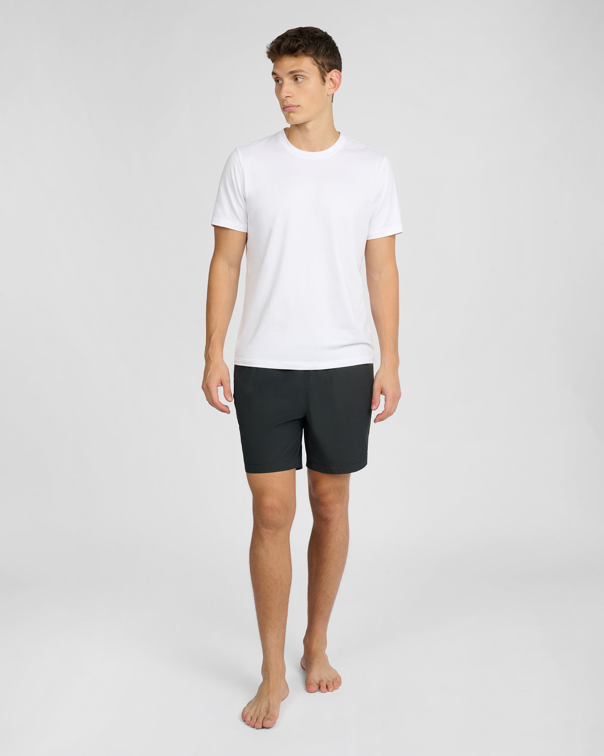 Black Charles 5" Swim Trunk