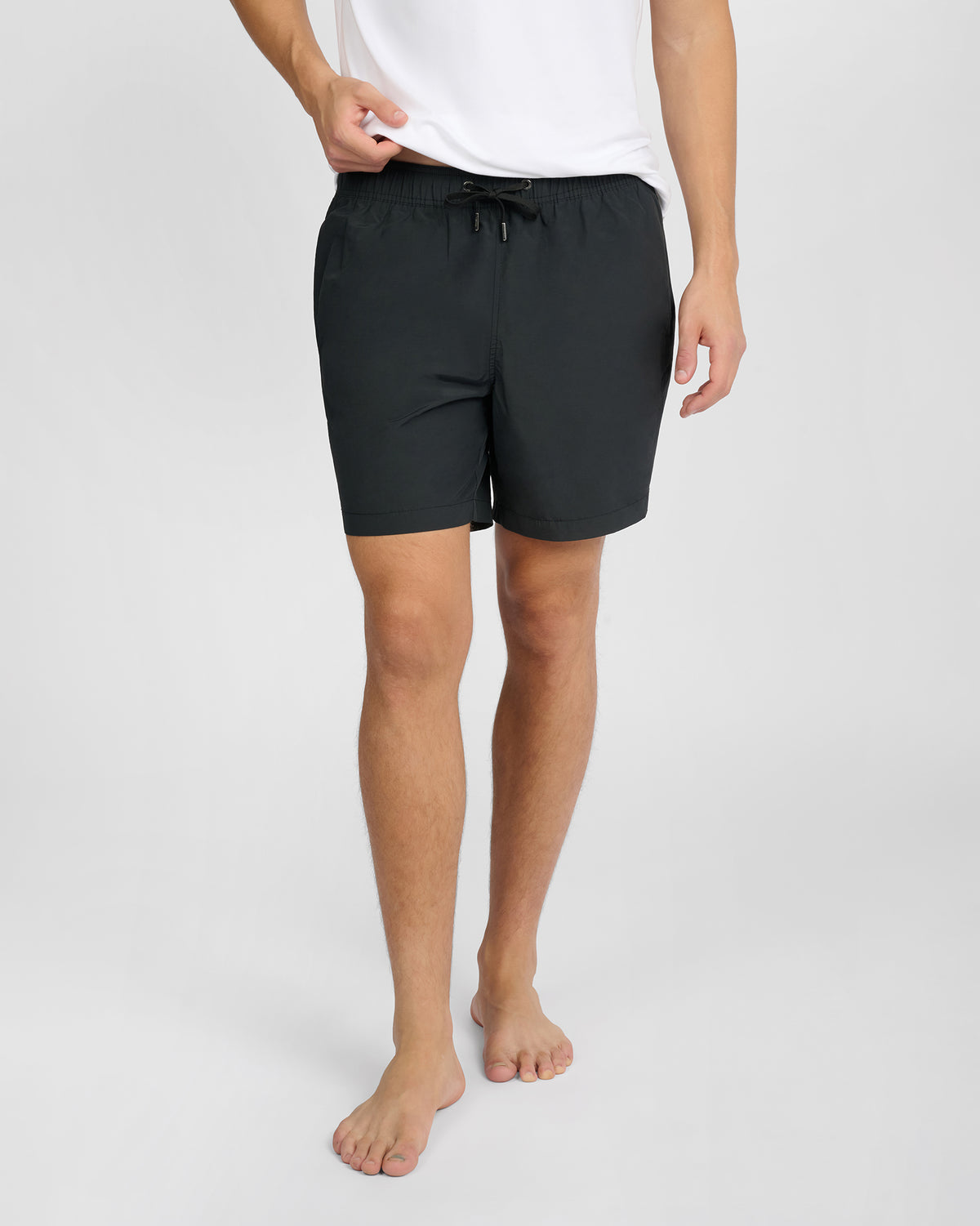 Black Charles 5" Swim Trunk