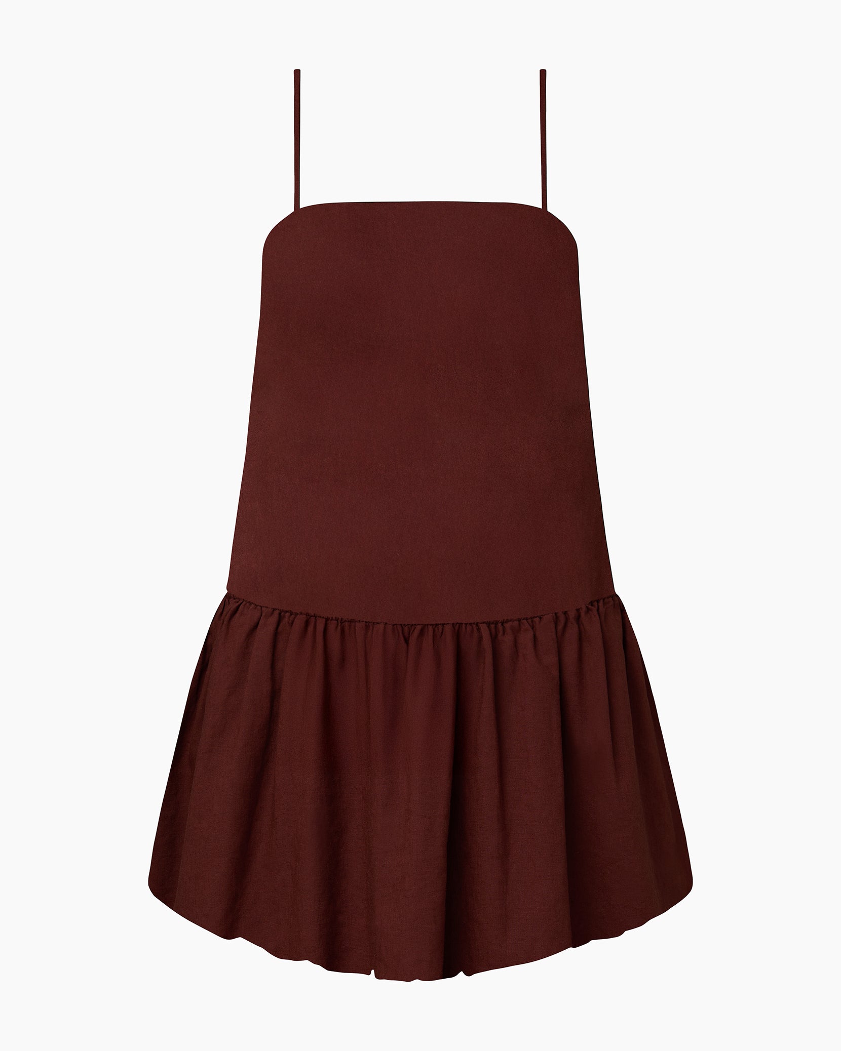 Air Linen Bubble Mini Dress