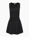 Poplin Smocked Mini Dress