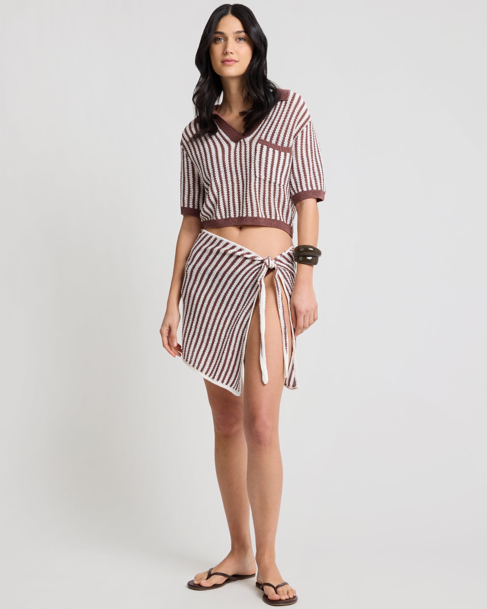 Brown/White
