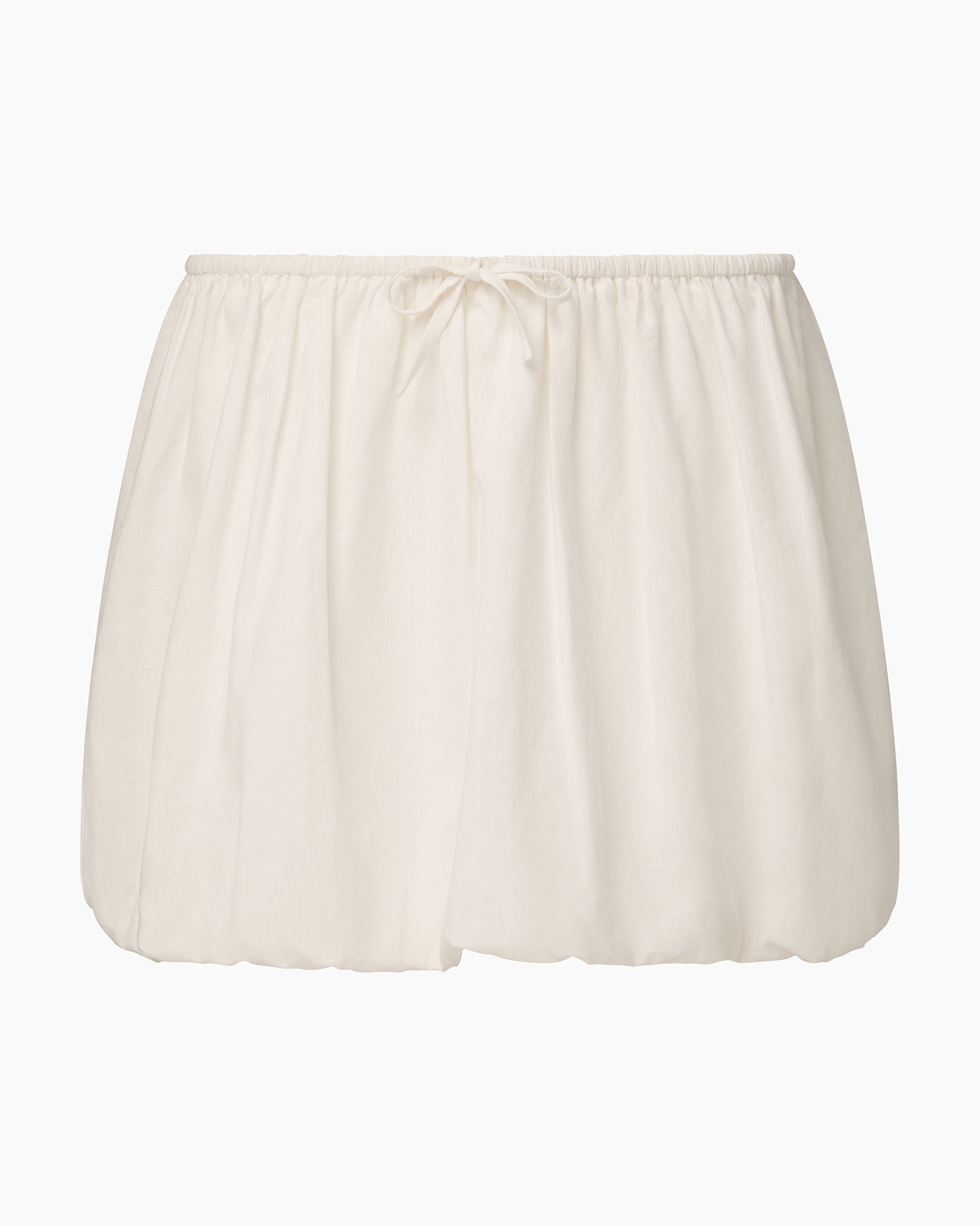 Air Linen Bubble Mini Skirt