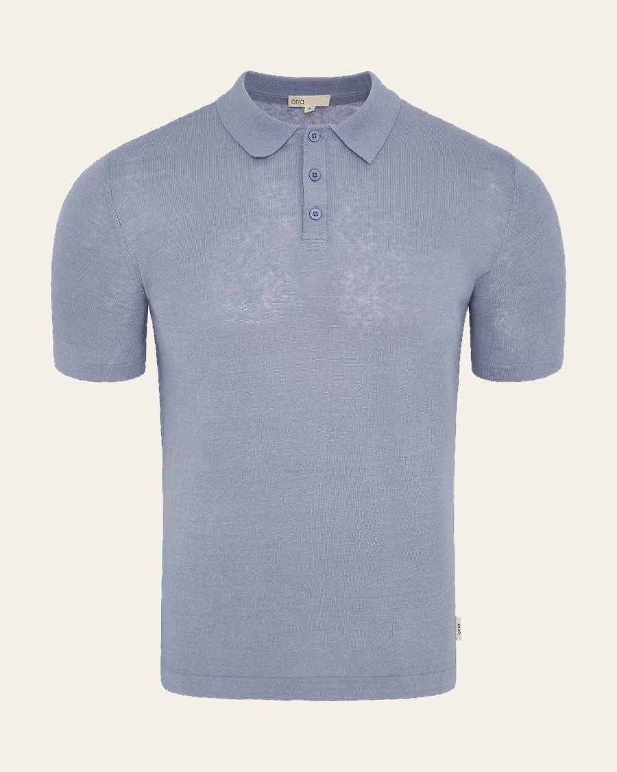 Linen Sweater Polo