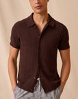 Boucle Rib Button Up Shirt